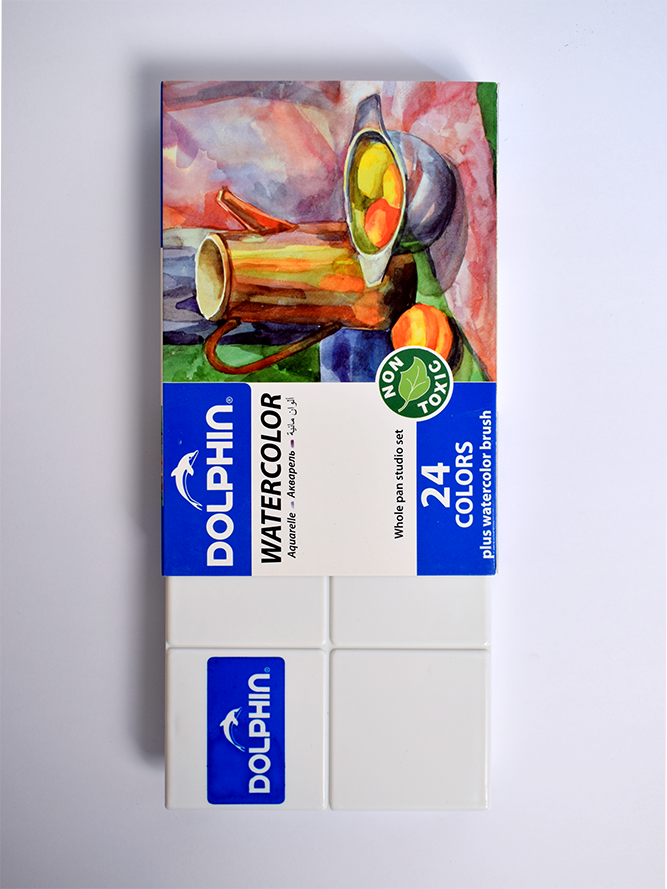 آبرنگ دلفین۲۴ رنگ