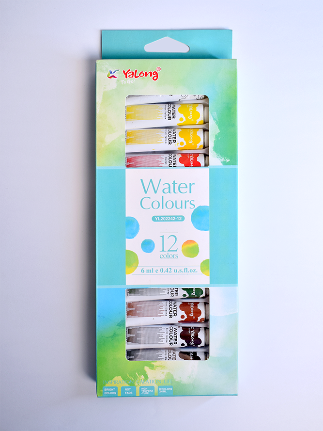 آبرنگ تیوپی 12 رنگ Yalong