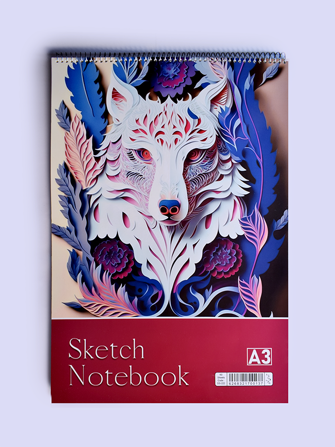 دفتر طراحی 60 برگ A3  رحلی فنر بالا