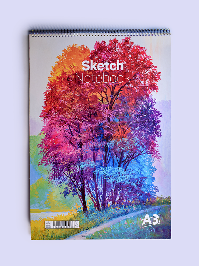 دفتر طراحی 60 برگ A3  رحلی فنر بالا