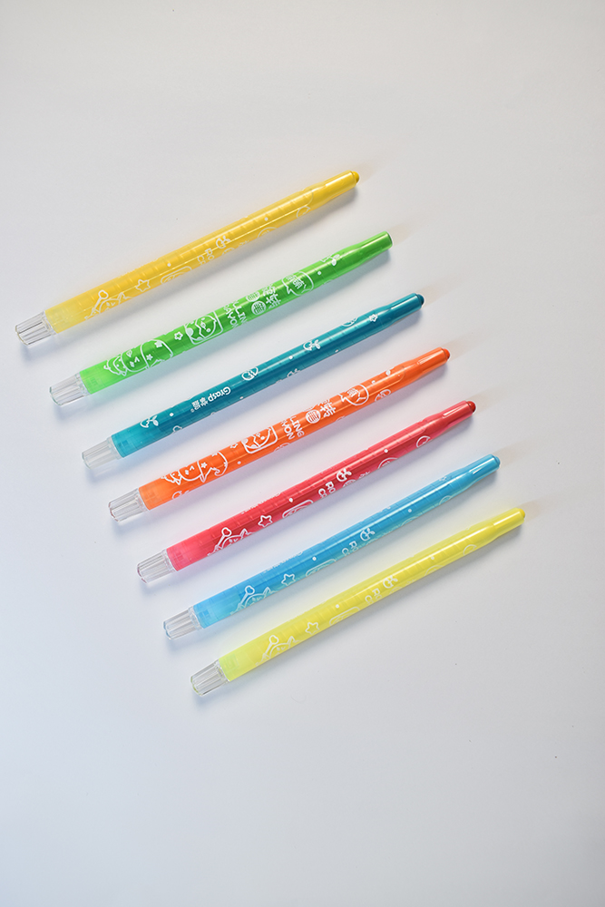 پاستل روغنی 36 رنگ GRASPمدل پیچی طرح جوجه کیوت