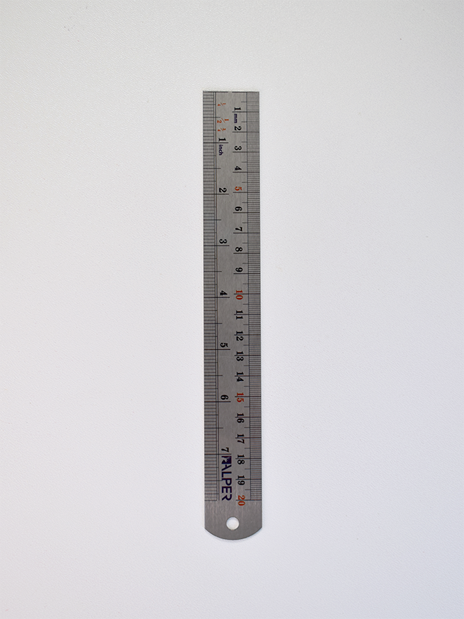 خط کش فلزی 20 سانتی متری