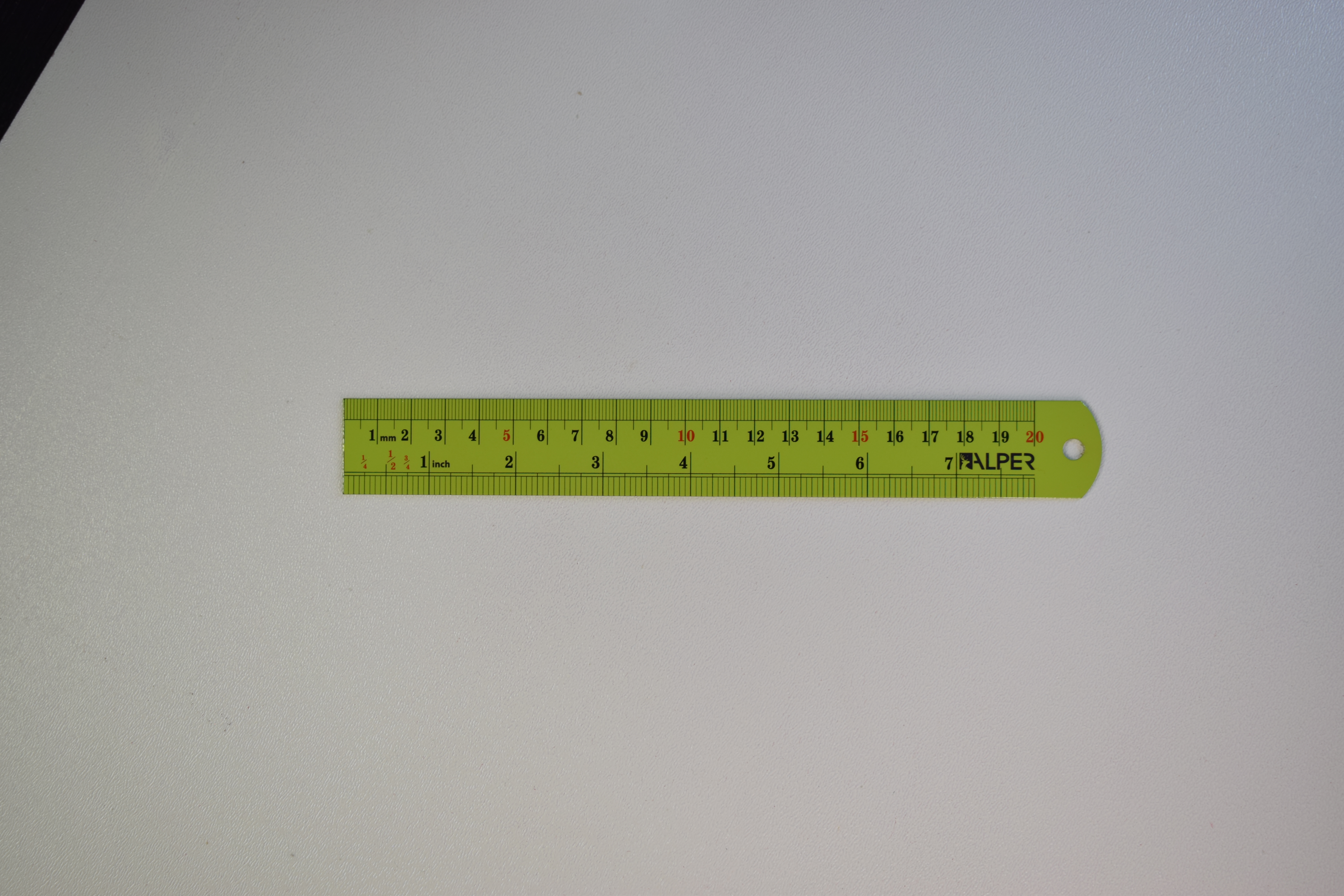 خط کش فلزی رنگی 20 سانتی متری