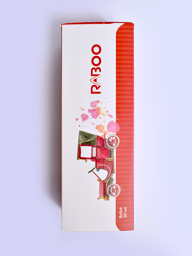 گواش ۱2 رنگ جعبه مقوایی رابو