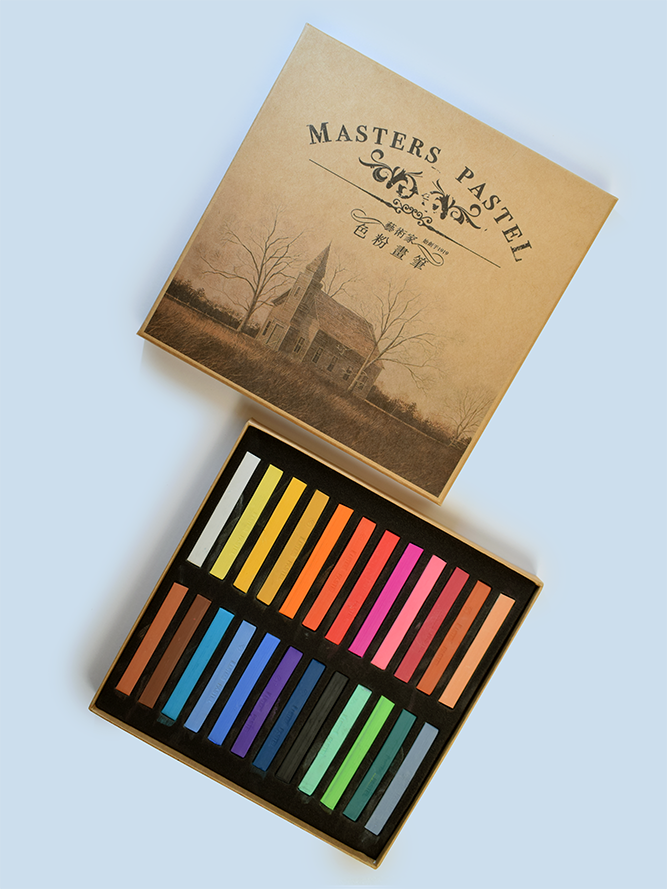 پاستل گچی 24 رنگ مسترآرتیست ماریس