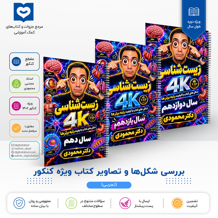 پک شکل ها و تصاویر کتاب زیســـت کنکور - استاد مجتبی محمودی 1406