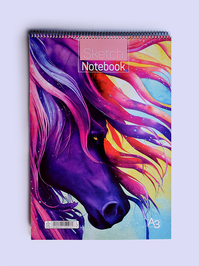 دفتر طراحی 60 برگ A3  رحلی فنر بالا