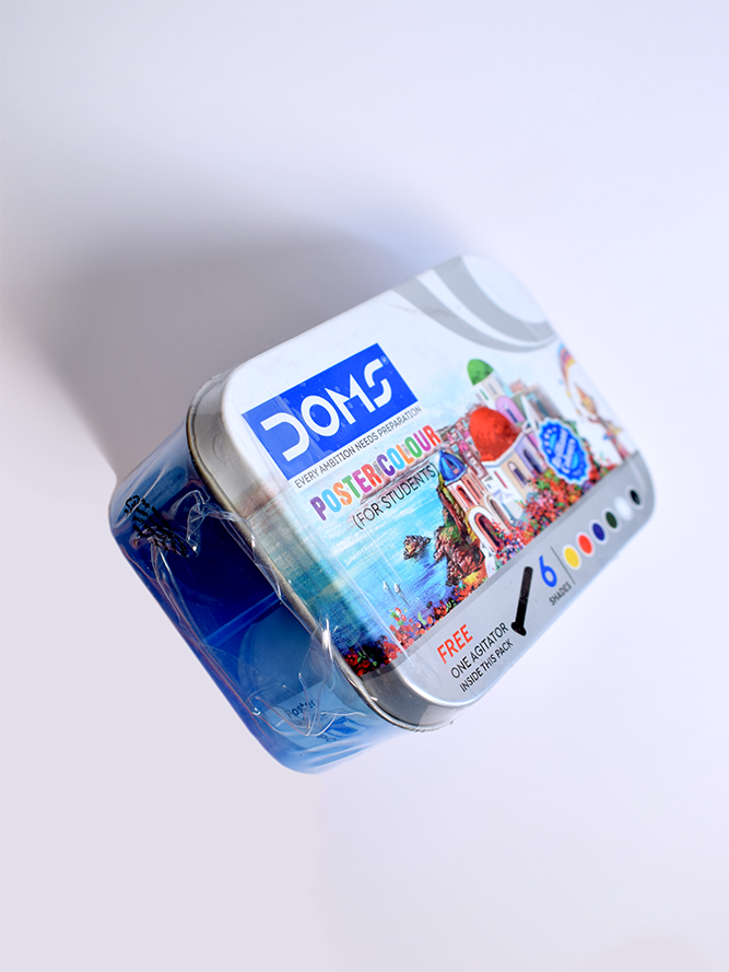 گواش ۶ رنگ جعبه فلزی DOMS