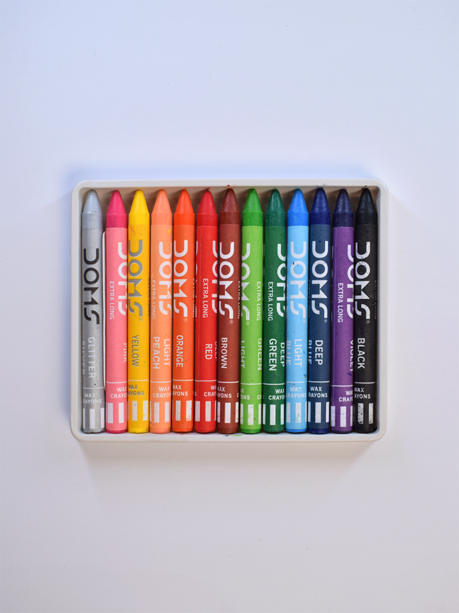 پاستل ۱۲ رنگ جعبه مقوایی دامس DOMS