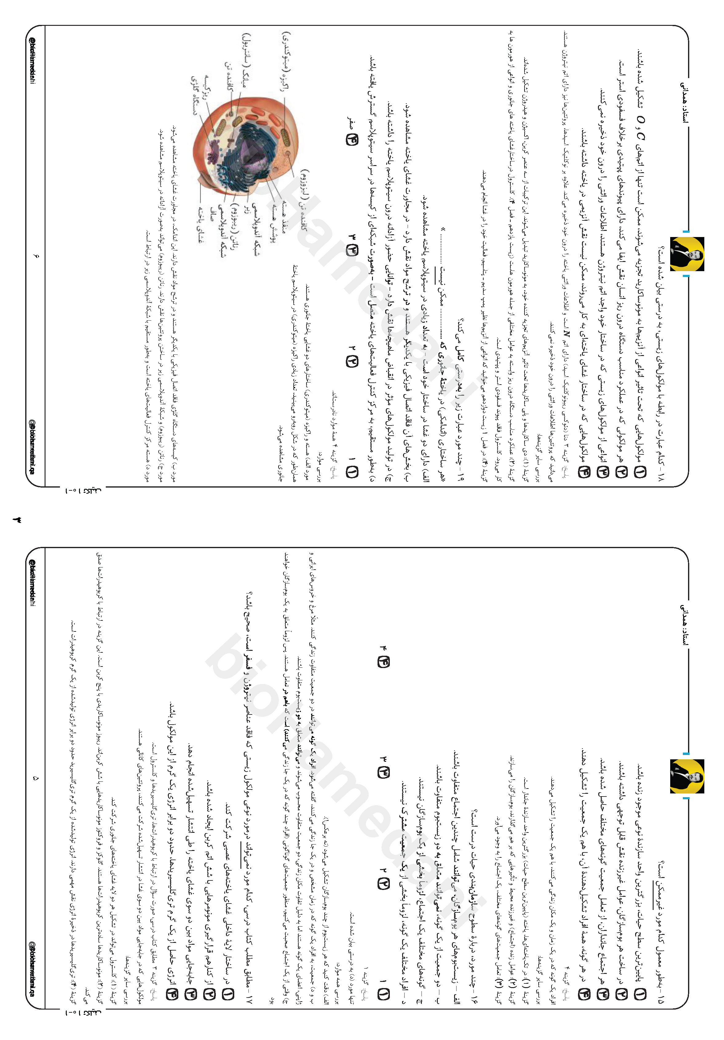 پک 3 جلدی تکالیف روی پنل + تست پلاس کنکور استاد همدانی (چاپ این جزوه بصورت 2صفحه در 1صفحه می باشد )