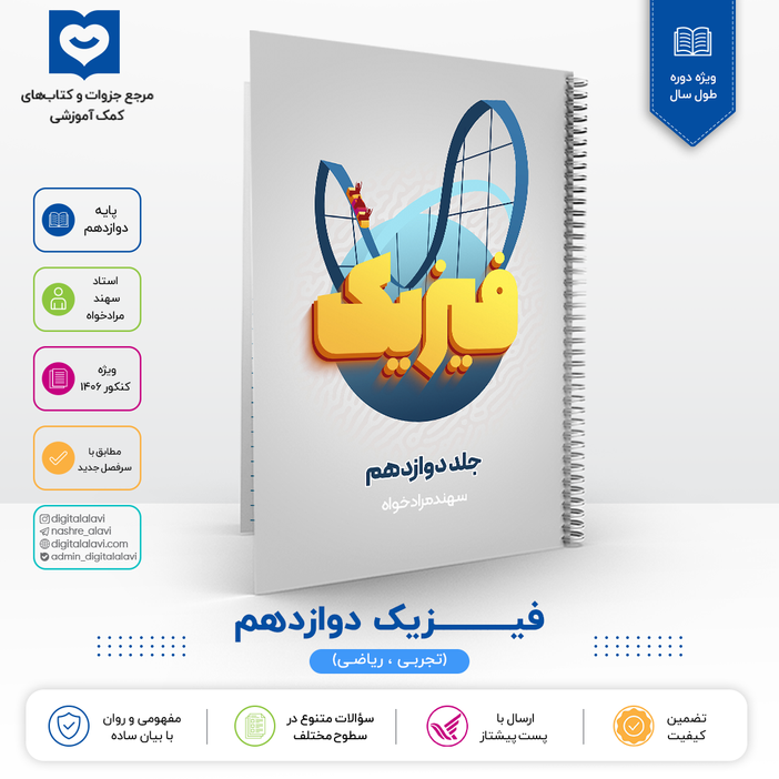 جزوه فیزیک دوازدهم استاد سهند مراد خواه - کنکور 1406