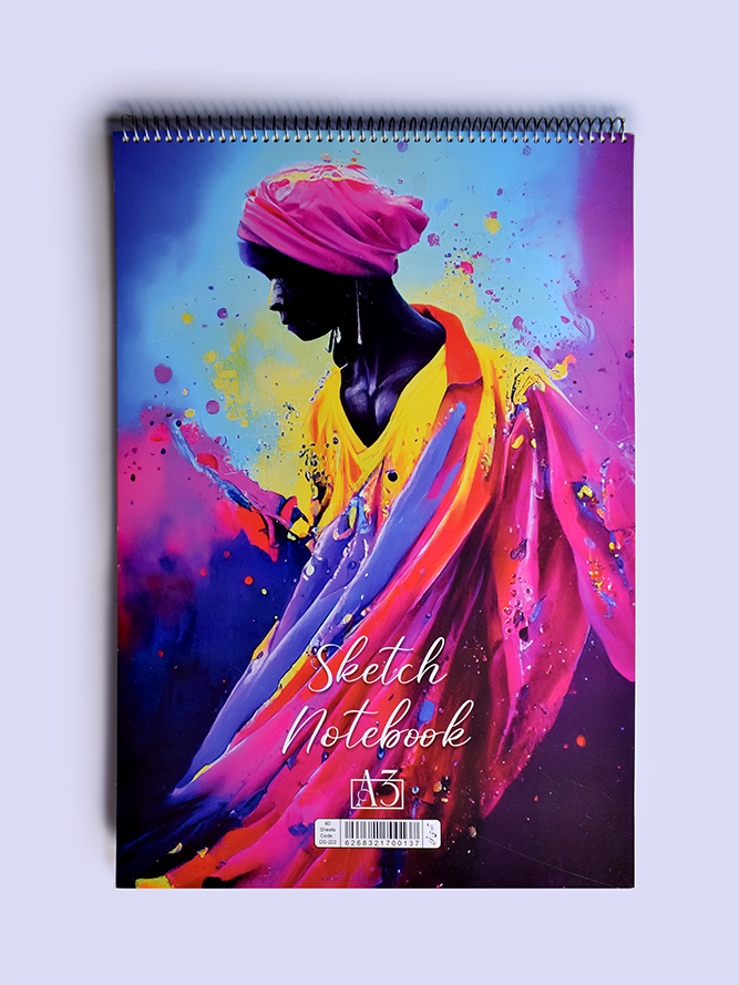 دفتر طراحی 60 برگ A3  رحلی فنر بالا