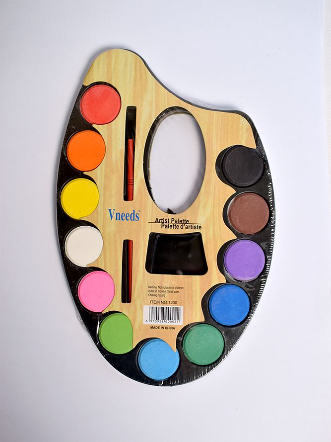 آبرنگ پالت دار 12 رنگی