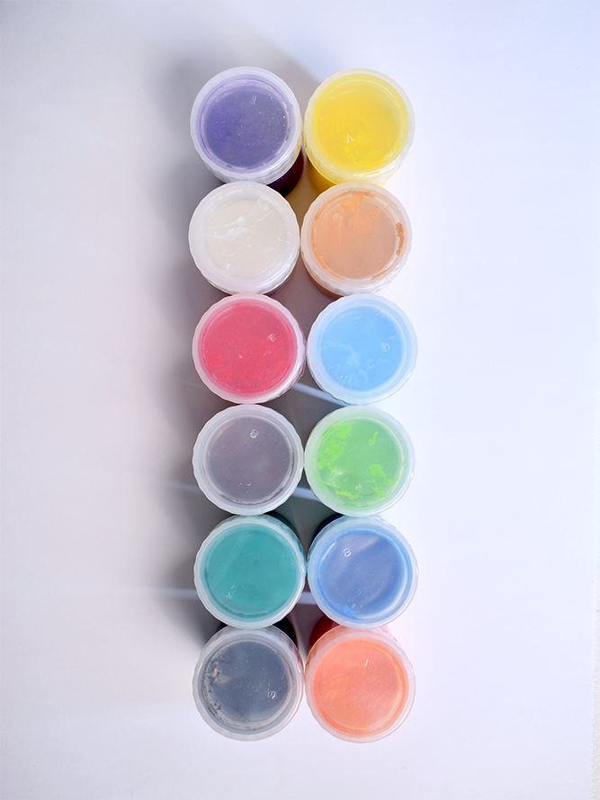 گواش ۱2 رنگ جعبه مقوایی رابو