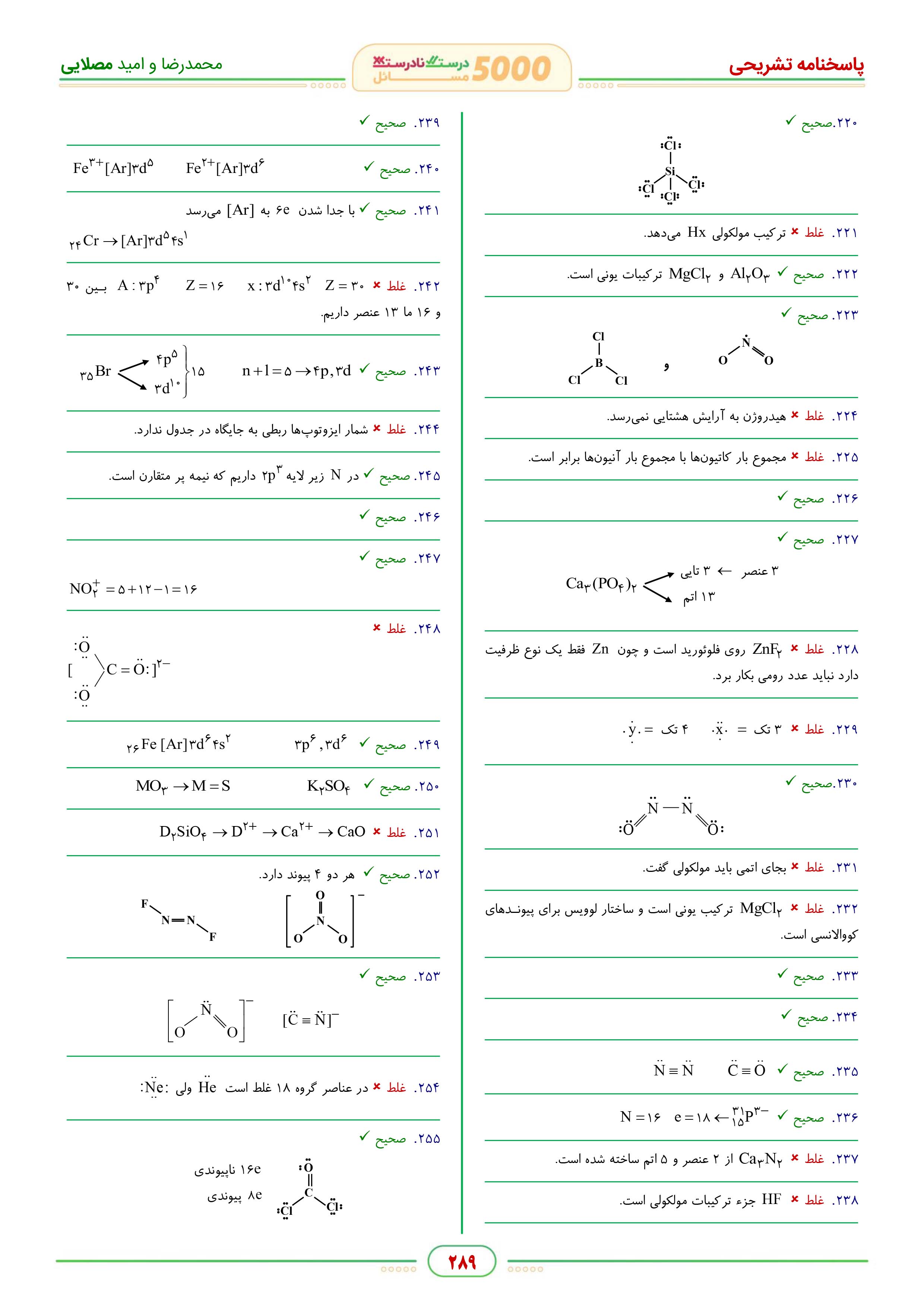  کتاب 5000 شیمی استادان محمد رضا و امید مصلایی 