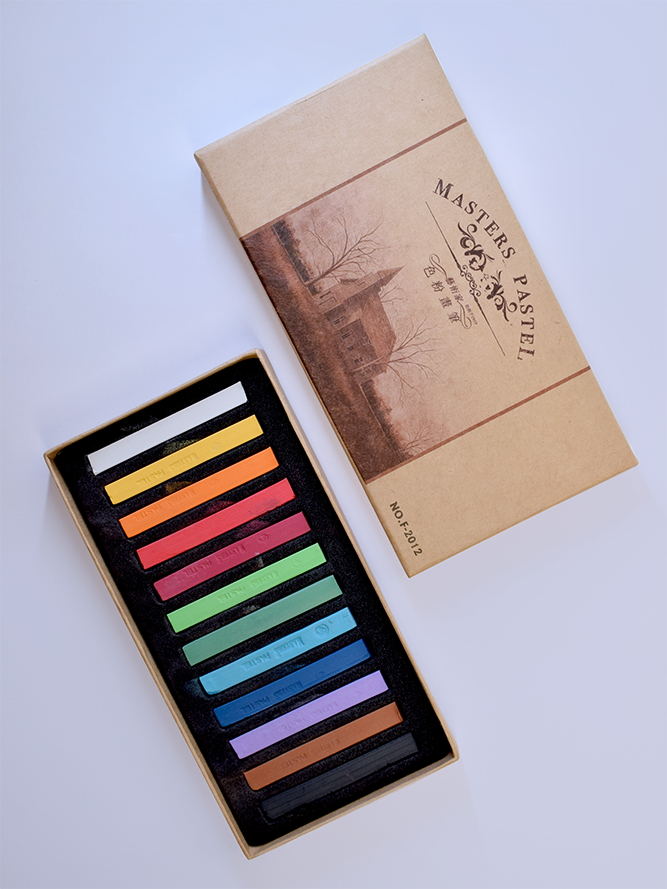 پاستل گچی 12 رنگ مسترآرتیست ماریس